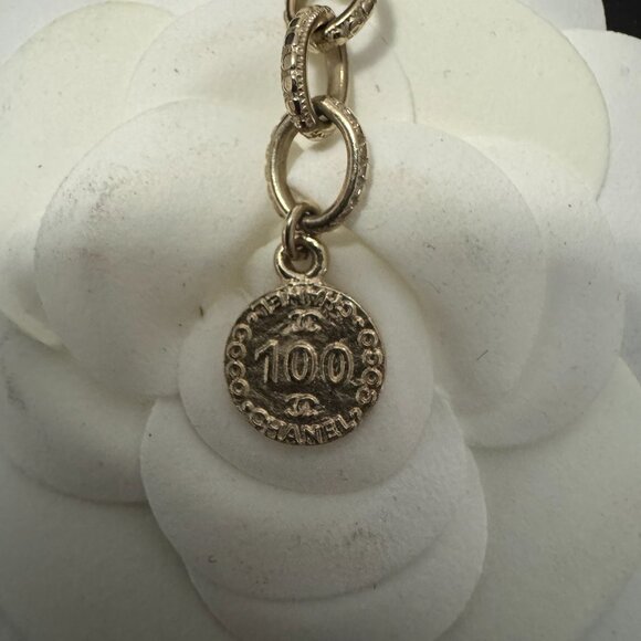 Authentic Chanel CC Pearl Choker Necklace 100th Anniversary Limited Edition - Picture 7 of 10